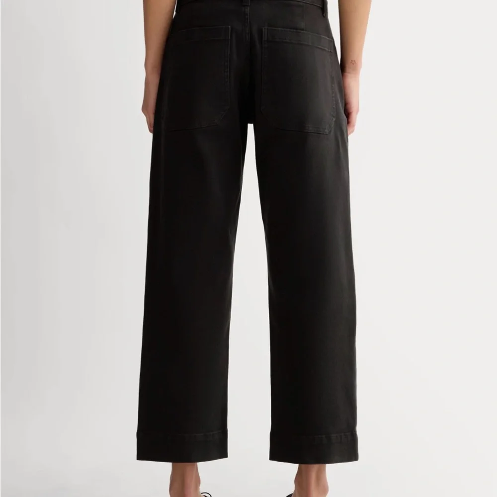 Everlane The Utility Straight-Leg Pant Black Size 2 Short